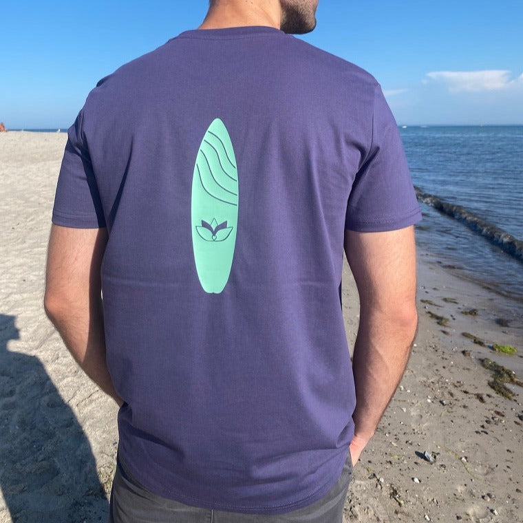 T-Shirt WAVE/SURFBOARD (indigo hush/mint) loving soul