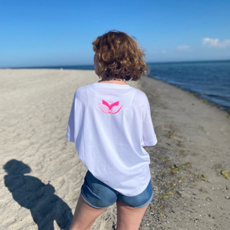 T-Shirt LOTUS (white/pink) loving soul