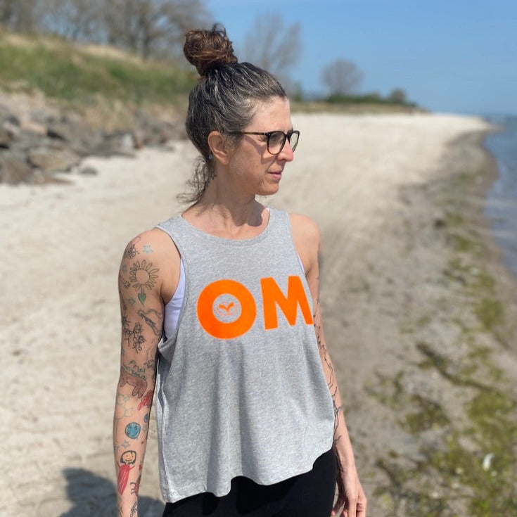 Tank Top OM (heather grey/orange) loving soul