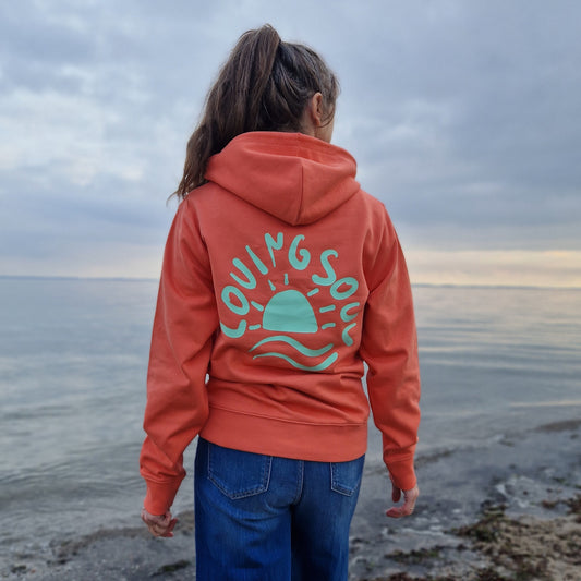 Kapuzenpullover Hoodie SUNSET (fiesta/mint) loving soul
