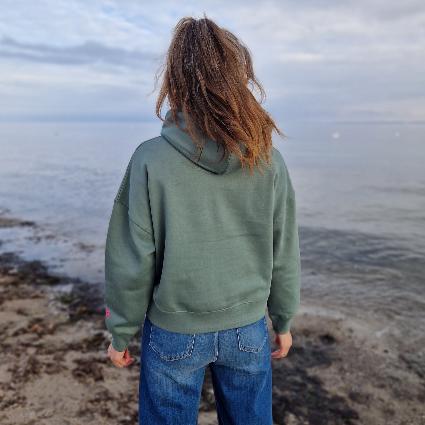 Kapuzenpullover Hoodie JETZT (green bay/pink) lovingsoul