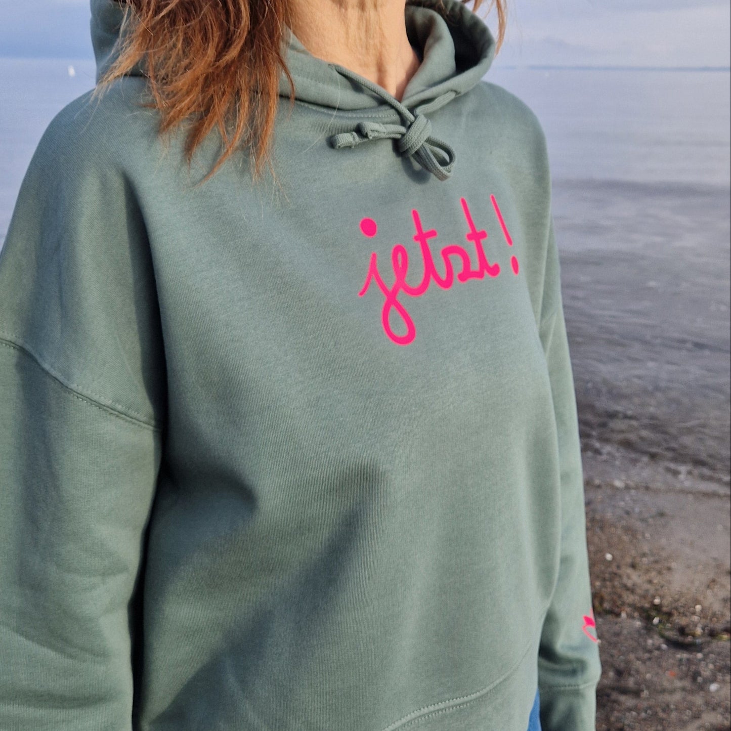 Kapuzenpullover Hoodie JETZT (green bay/pink) lovingsoul