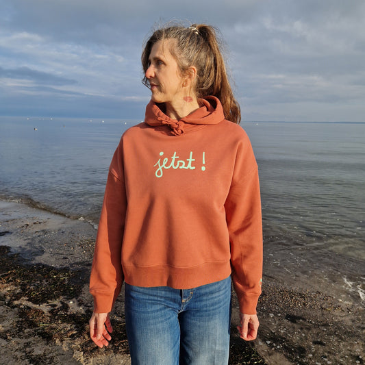 Kapuzenpullover Hoodie JETZT (heritage brown/mint) lovingsoul