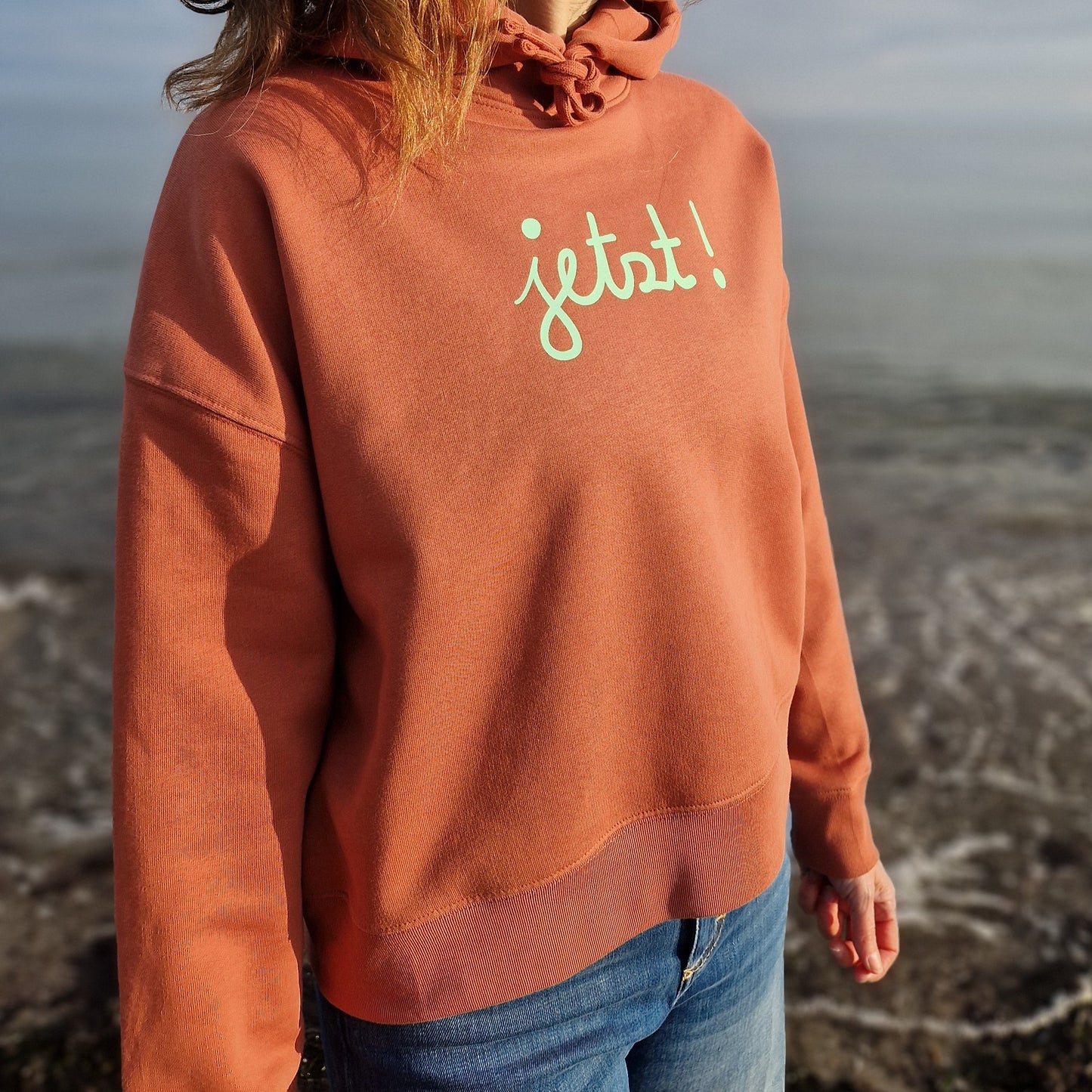 Kapuzenpullover Hoodie JETZT (heritage brown/mint) lovingsoul