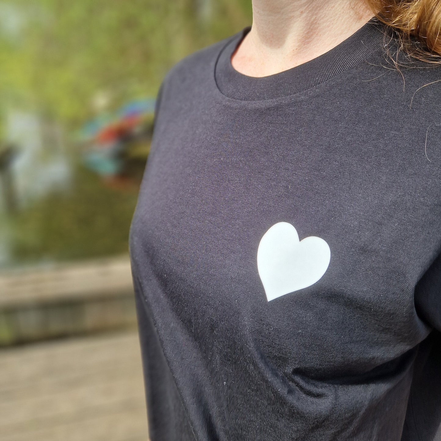 T-Shirt HERZ (black/white) loving soul