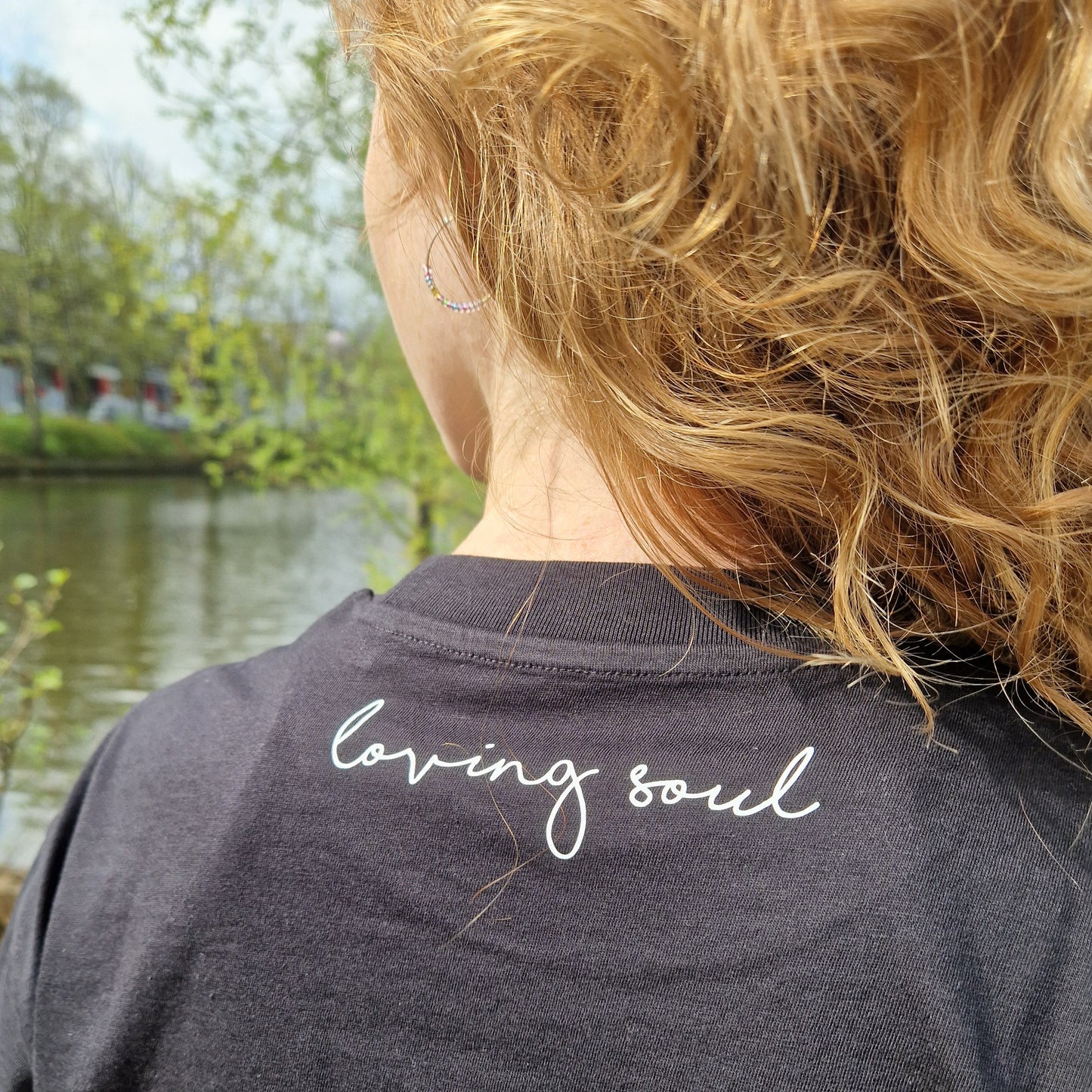 T-Shirt HERZ (black/white) loving soul