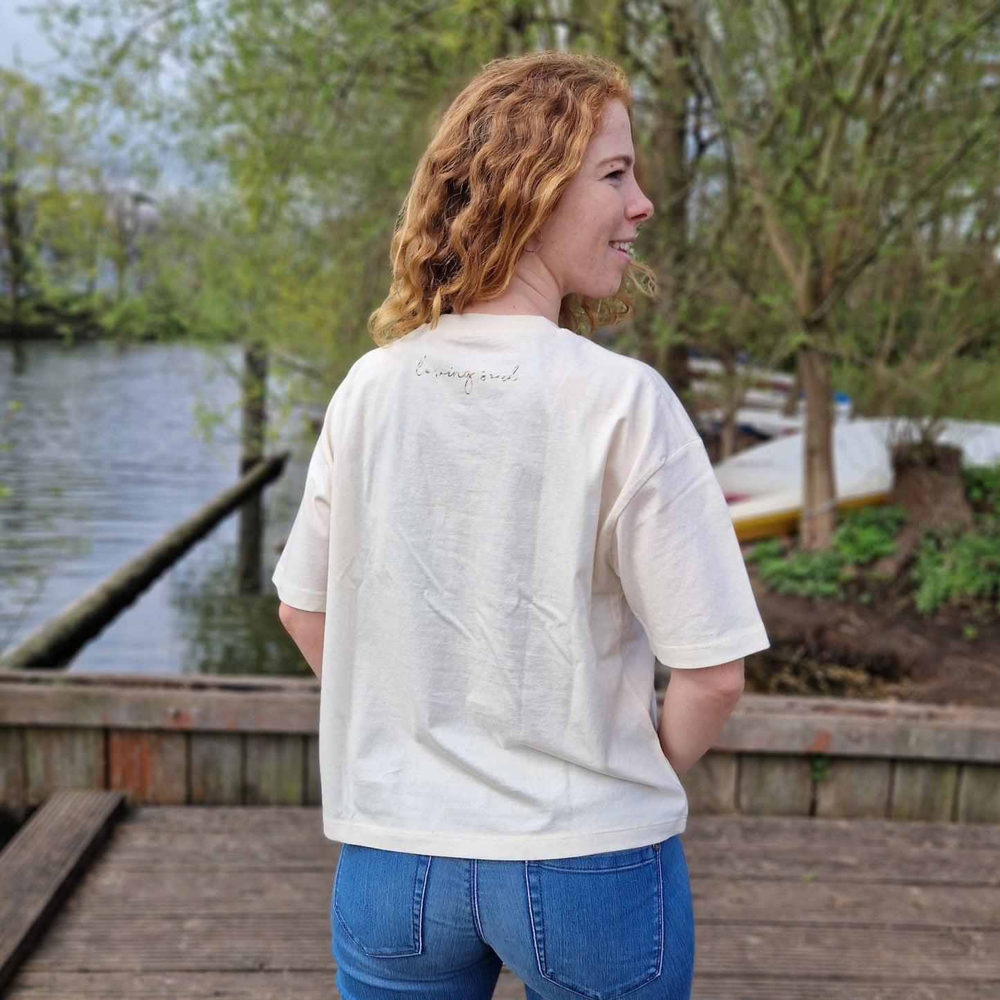 T-Shirt HERZ (natural raw/leo) loving soul