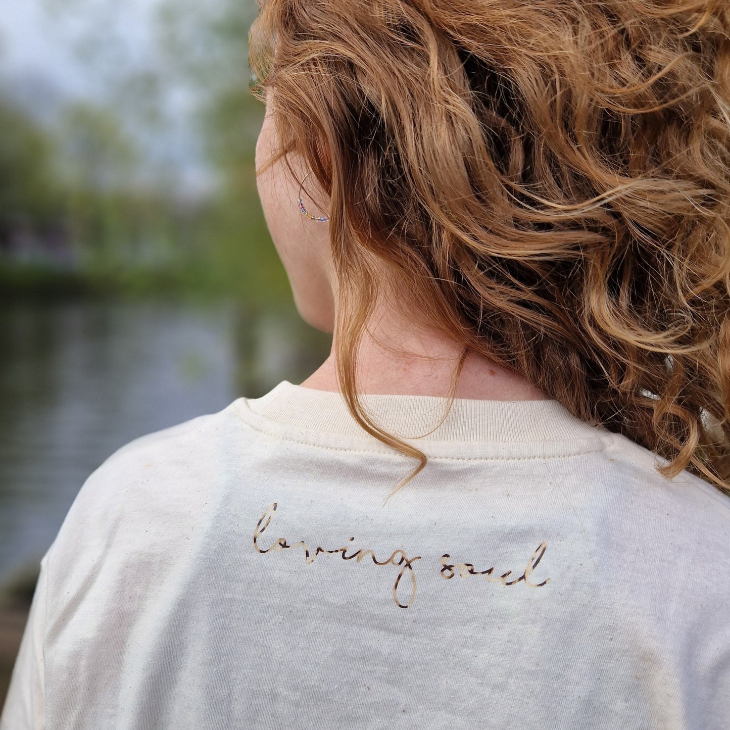 T-Shirt HERZ (natural raw/leo) loving soul