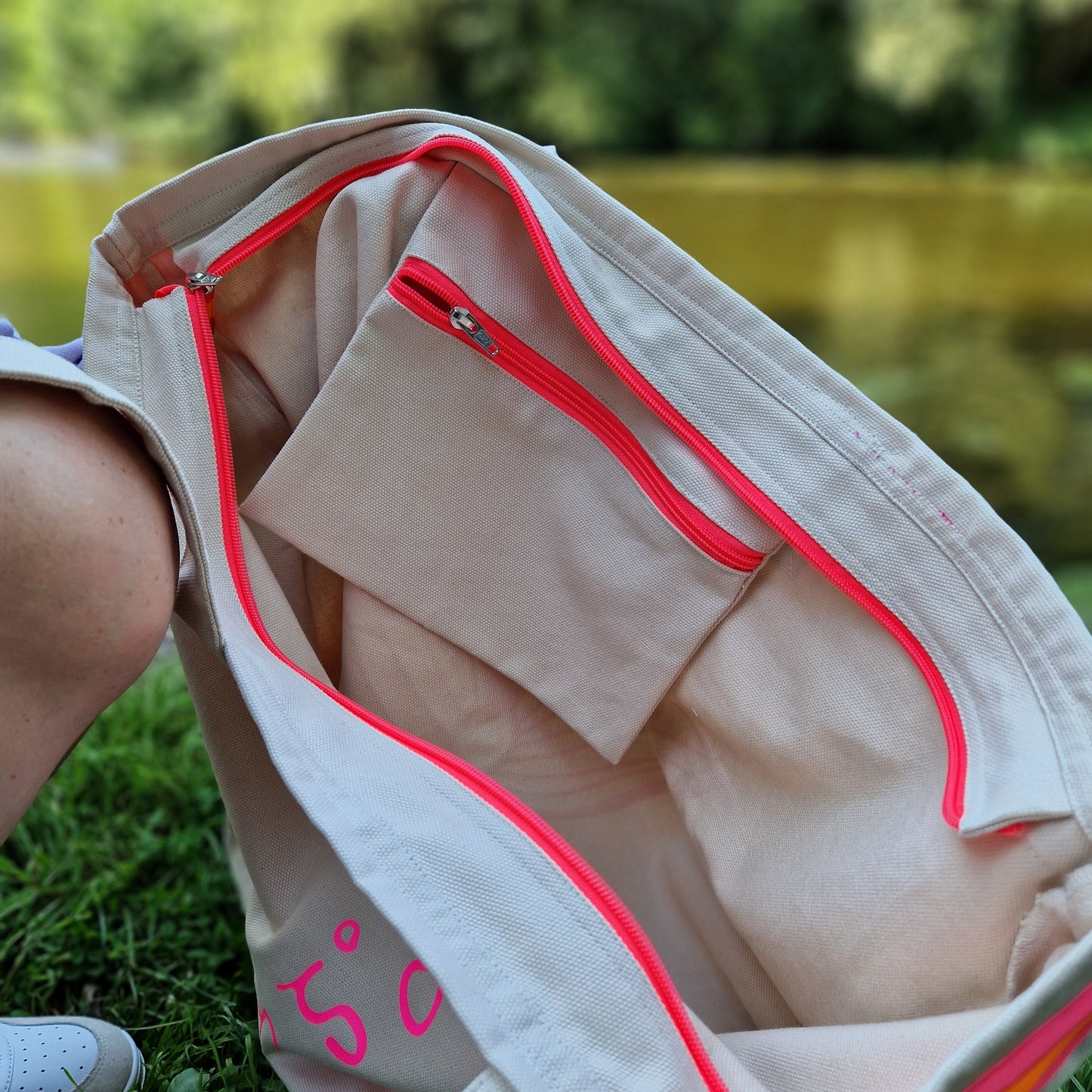 Beach Bag (beige/pink/orange) lovingsoul