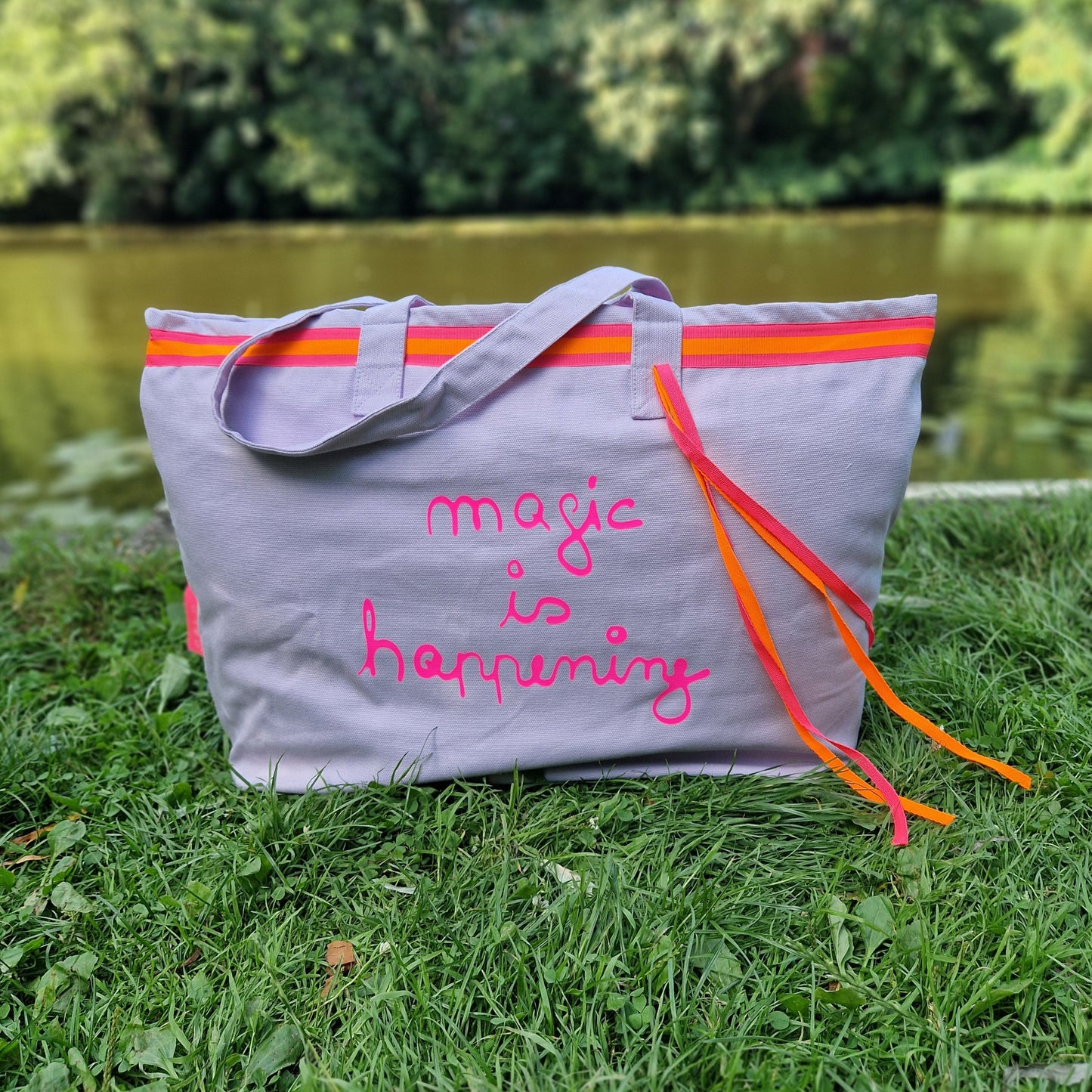 Beach Bag (violett/pink/orange) lovingsoul