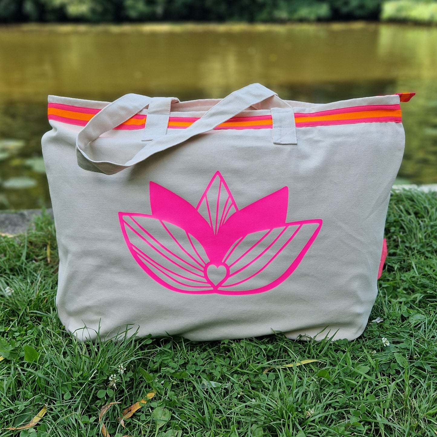 Beach Bag (beige/pink/orange) lovingsoul