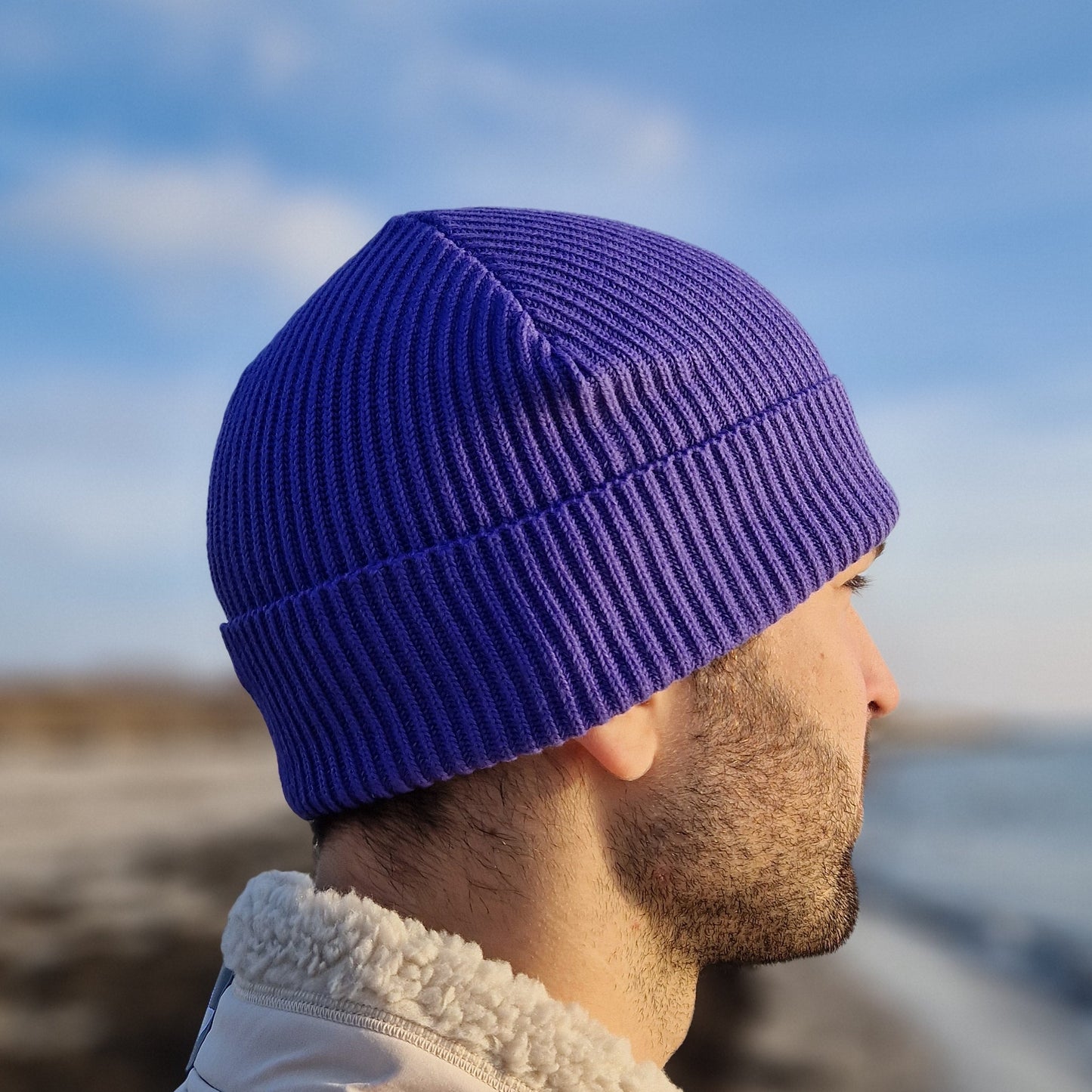 Mütze Beanie Fisherman (purple love) lovingsoul