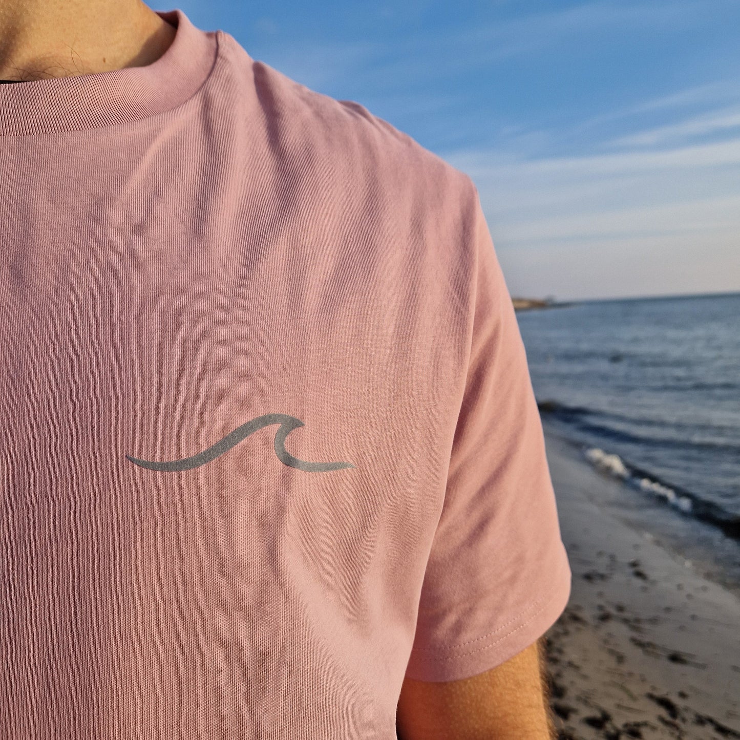 T-Shirt WAVE/SURFBOARD (lilac dream/grey) loving soul