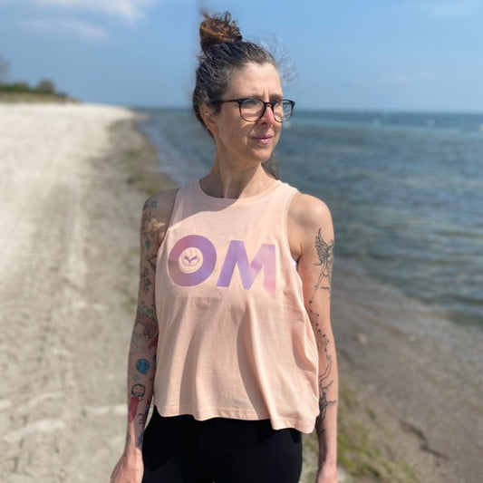 Tank Top OM (fraiche peche/rainbow) loving soul