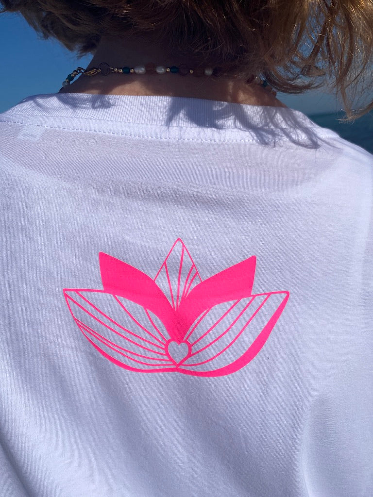T-Shirt LOTUS (white/pink) loving soul