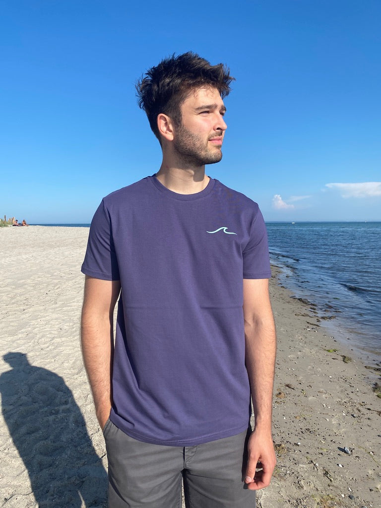T-Shirt WAVE/SURFBOARD (indigo hush/mint) loving soul