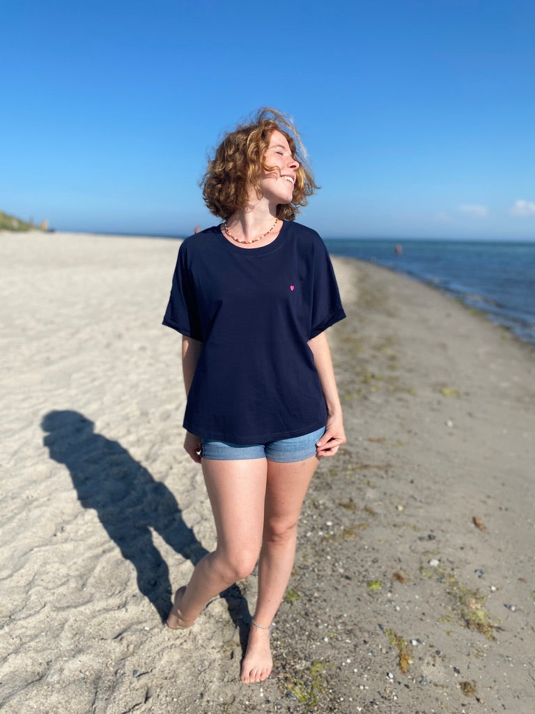 T-Shirt LOTUS (french navy/pink) loving soul