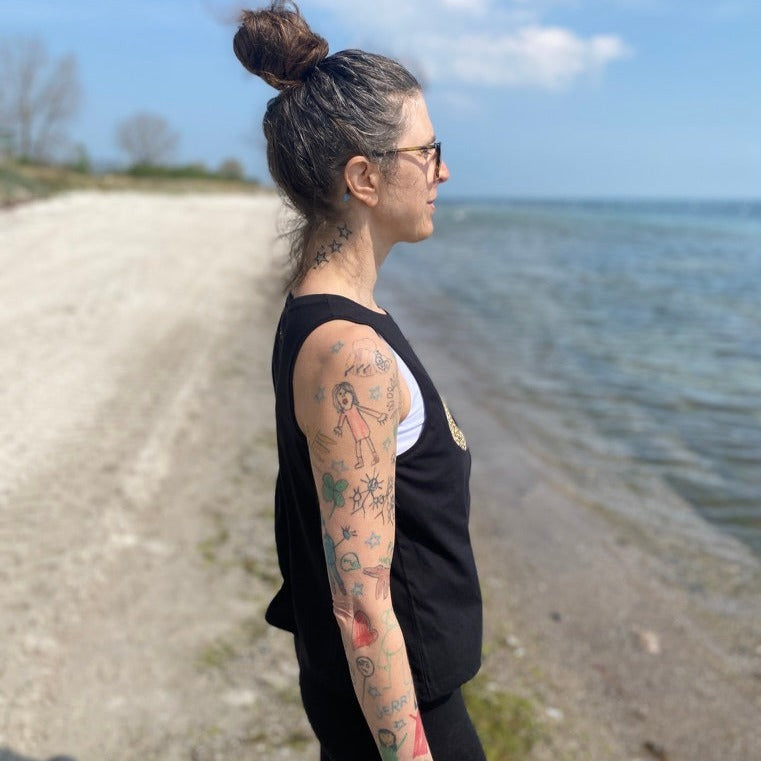 Tank Top OM (black/leo) loving soul