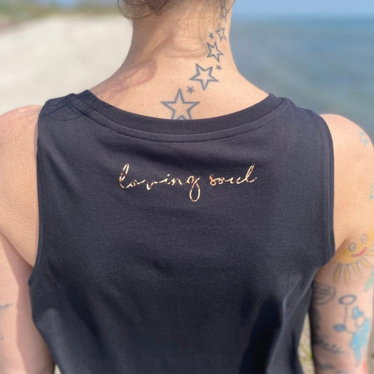 Tank Top OM (black/leo) loving soul