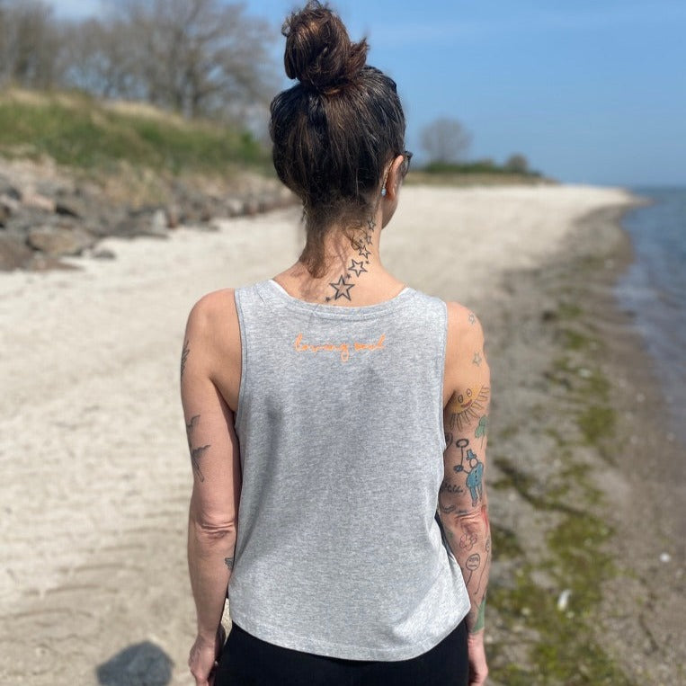 Tank Top OM (heather grey/orange) loving soul