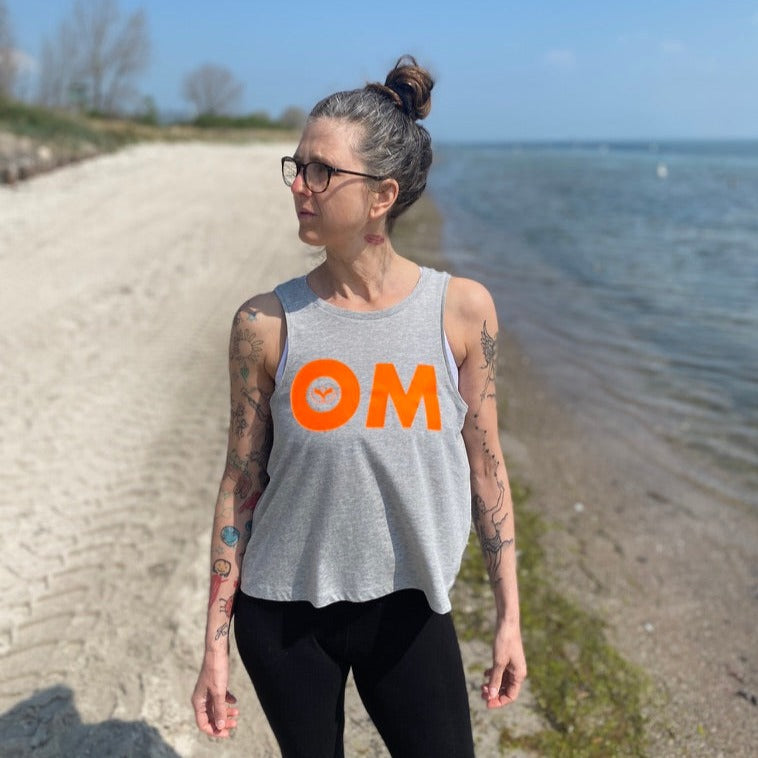 Tank Top OM (heather grey/orange) loving soul