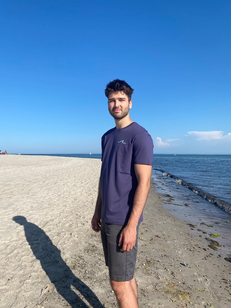 T-Shirt WAVE/SURFBOARD (indigo hush/mint) loving soul