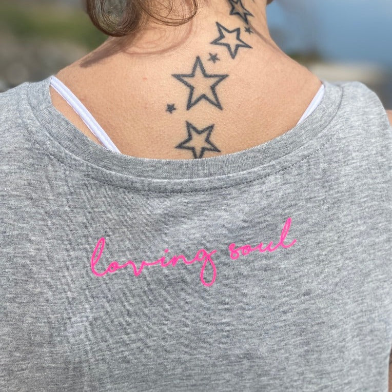 Tank Top OM (heather grey/pink) loving soul