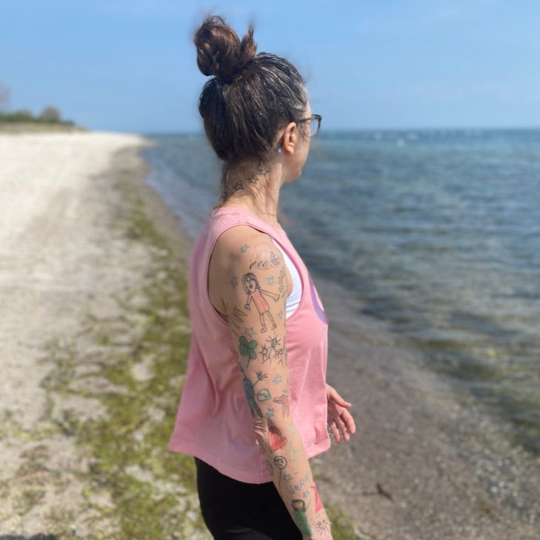 Tank Top OM (canyon pink/rainbow) loving soul