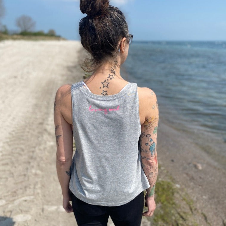 Tank Top OM (heather grey/pink) loving soul