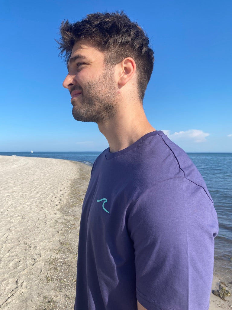 T-Shirt WAVE/SURFBOARD (indigo hush/mint) loving soul