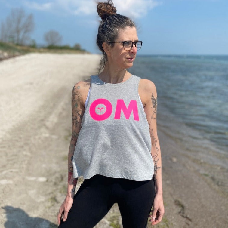 Tank Top OM (heather grey/pink) loving soul