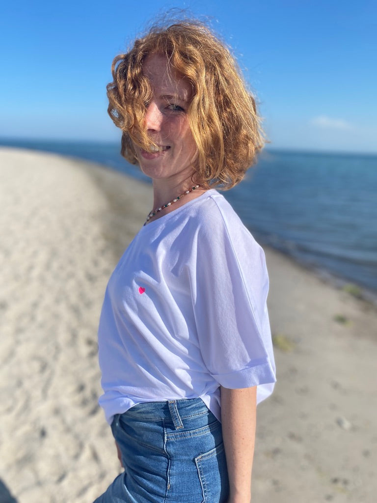 T-Shirt LOTUS (white/pink) loving soul
