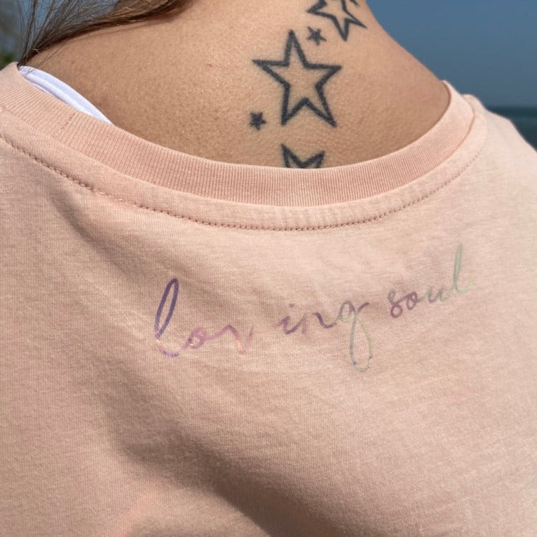 Tank Top OM (fraiche peche/rainbow) loving soul