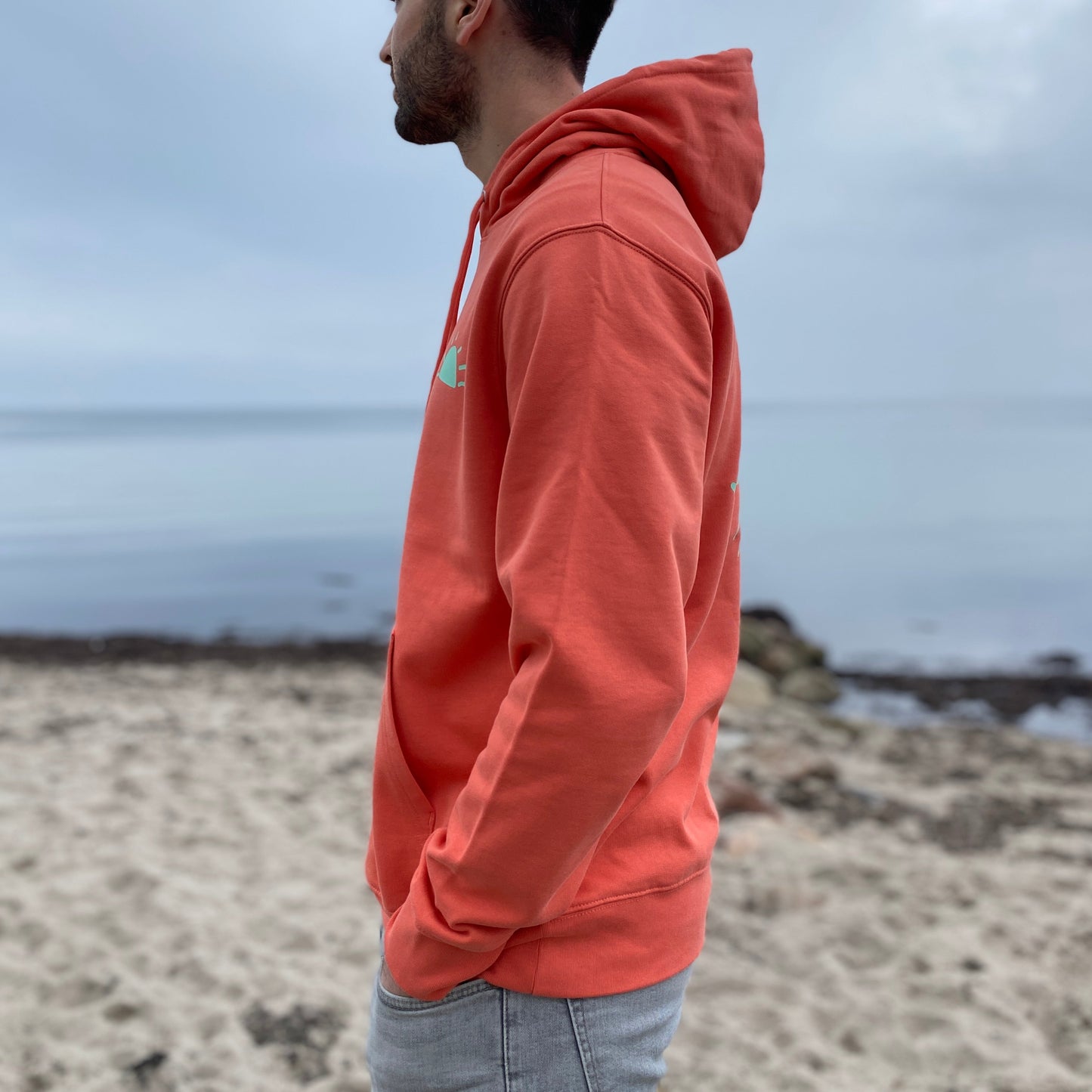 Kapuzenpullover Hoodie SUNSET (fiesta/mint) loving soul