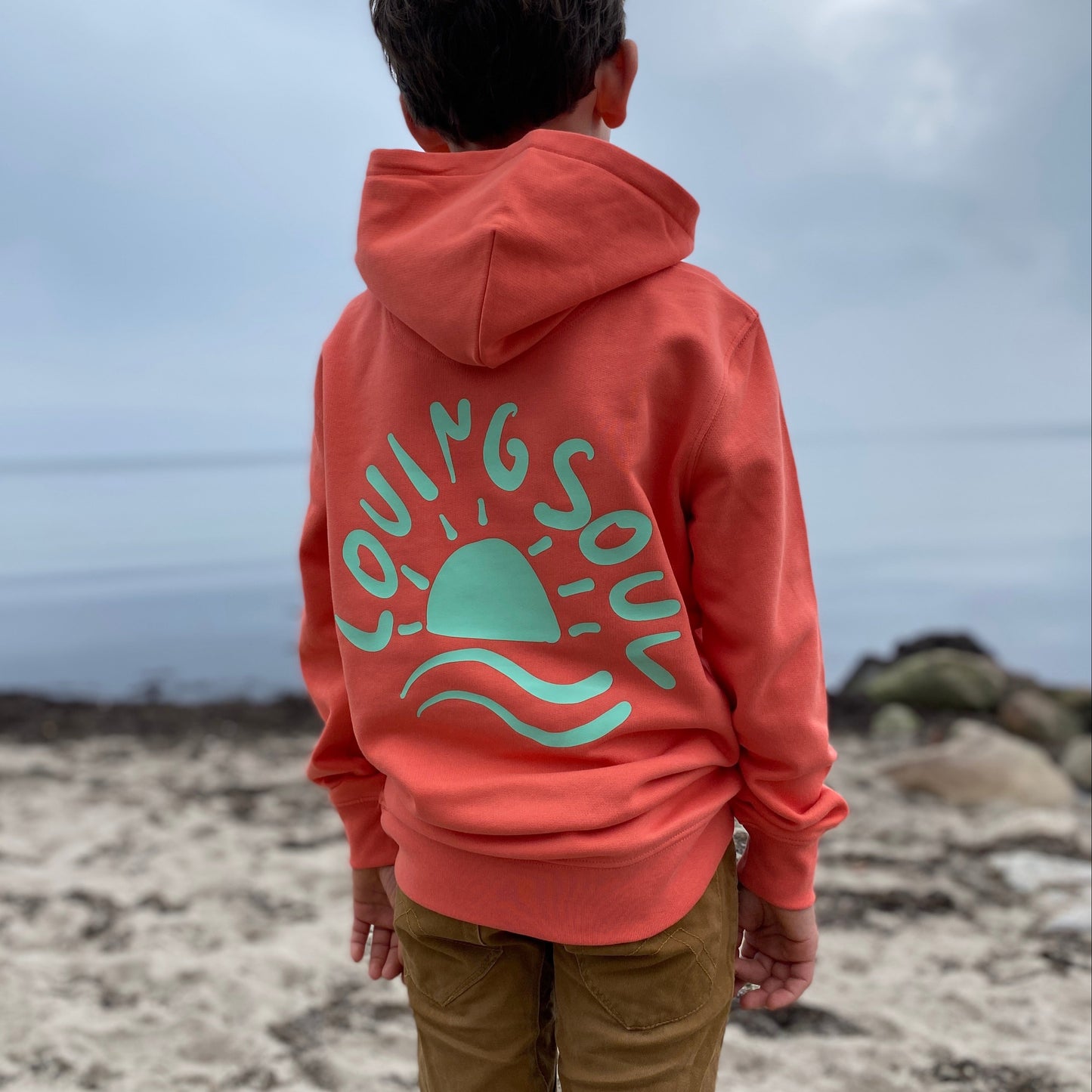Kinder Kapuzenpullover Hoodie SUNSET (fiesta/mint) loving soul