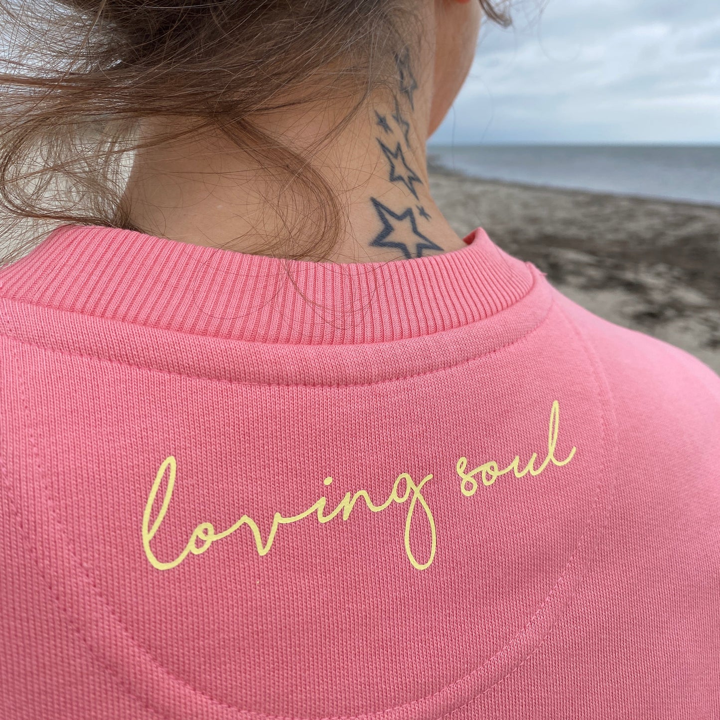 Sweatshirt HERZ (pink joy/pastell yellow) loving soul