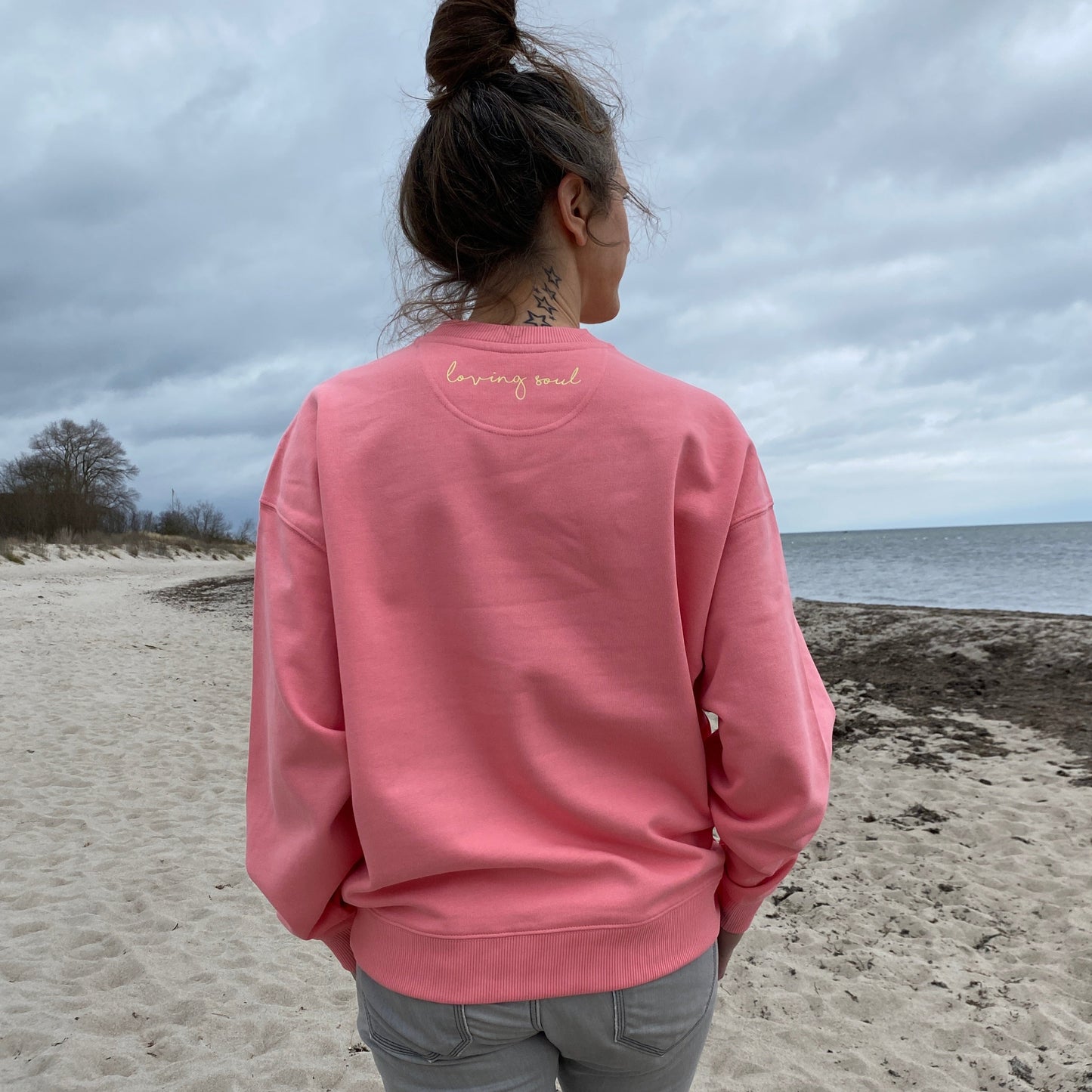 Sweatshirt HERZ (pink joy/pastell yellow) loving soul