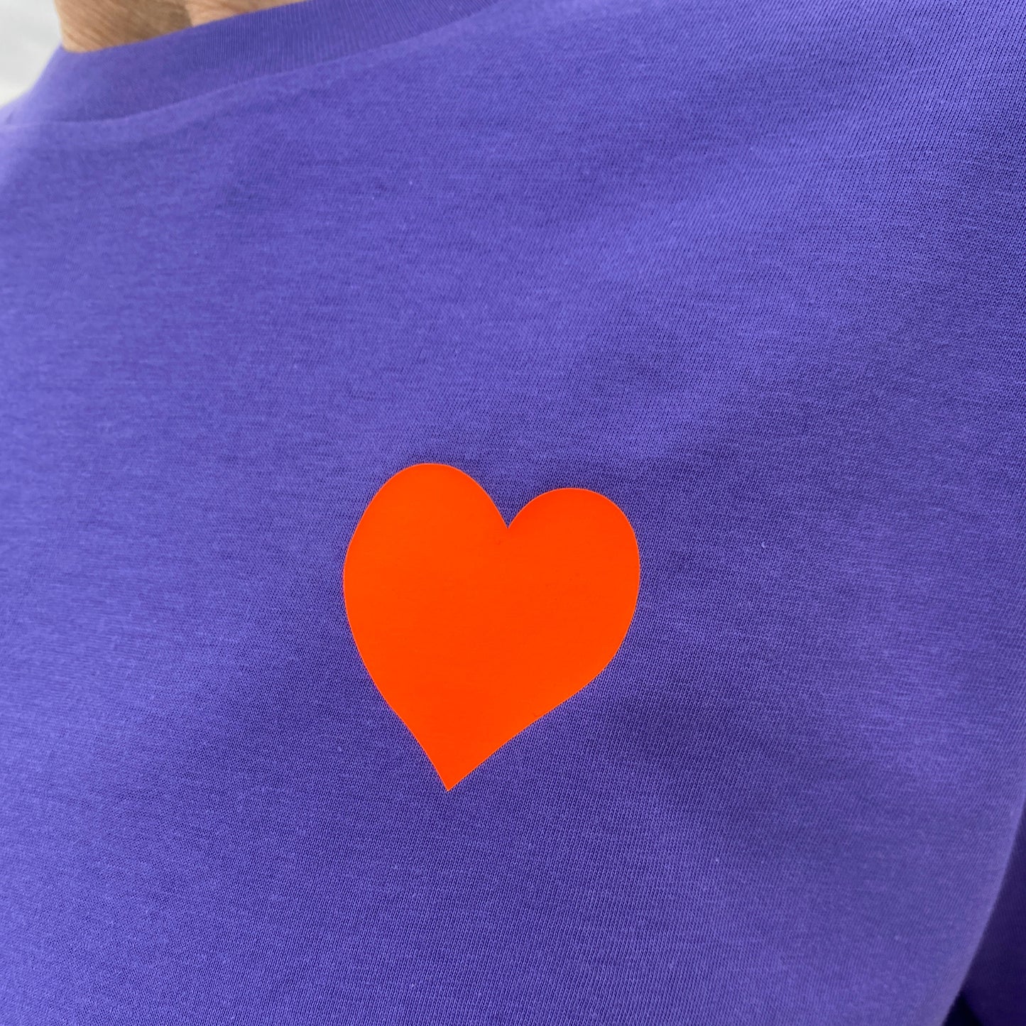 T-Shirt HERZ (purple love/orange) loving soul