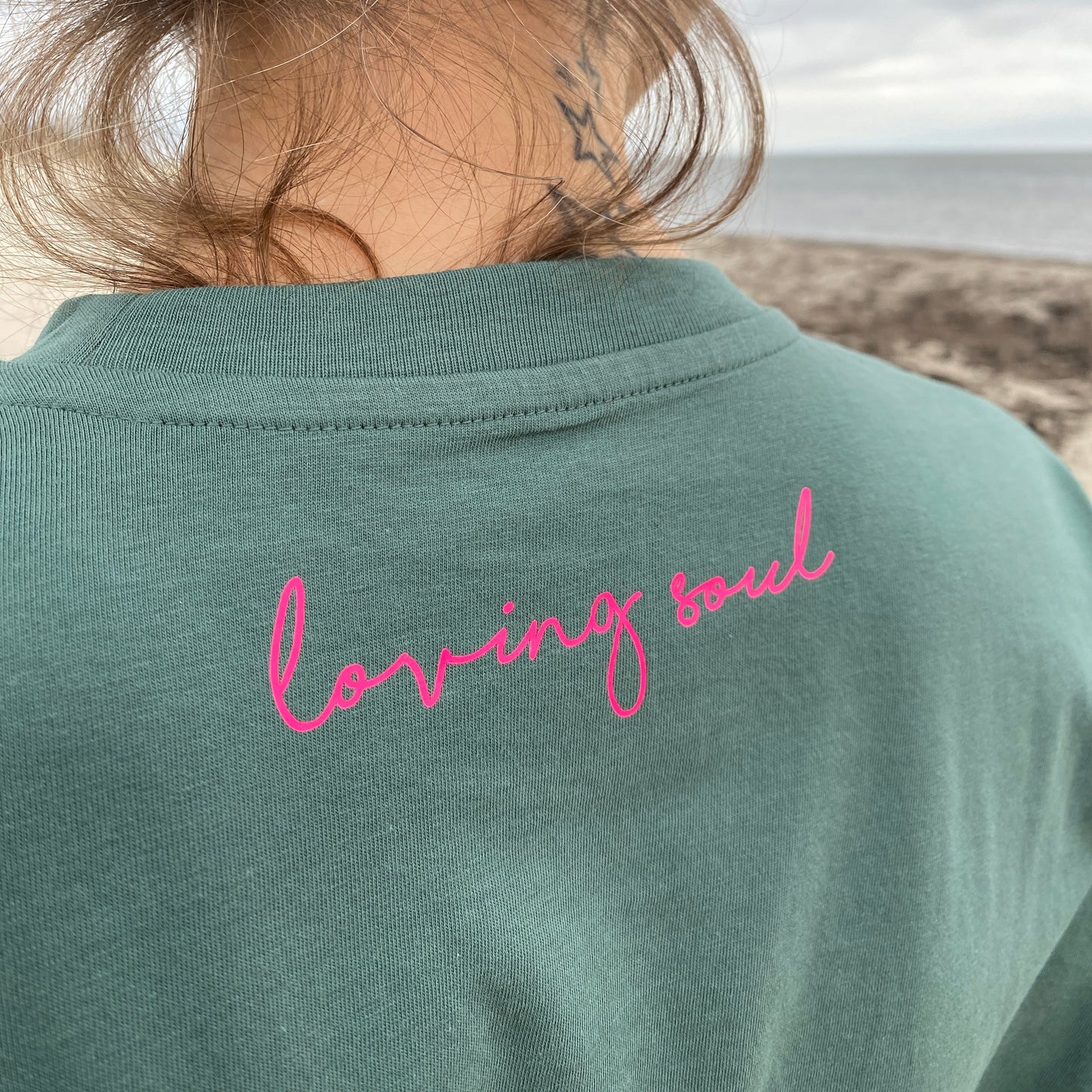 T-Shirt HERZ (green bay/pink) loving soul