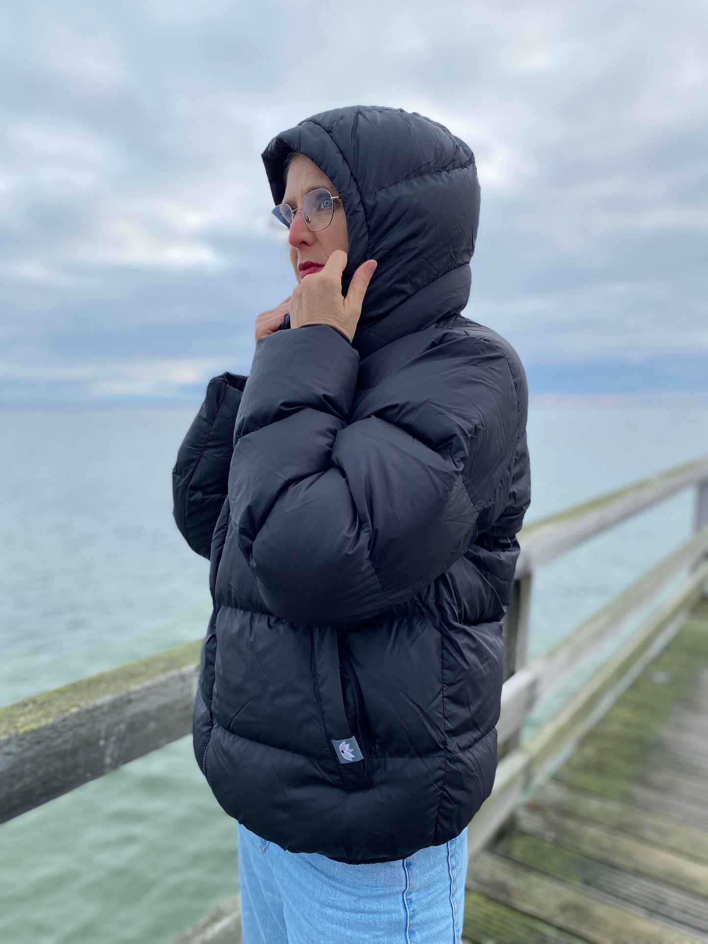 Steppjacke (black) loving soul