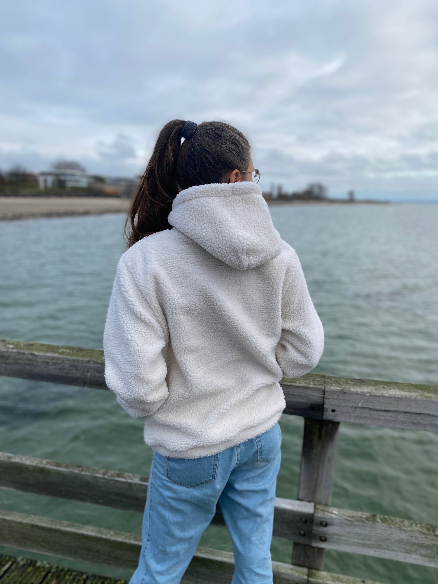 Kapuzenpullover Sherpa Hoodie (natural) loving soul