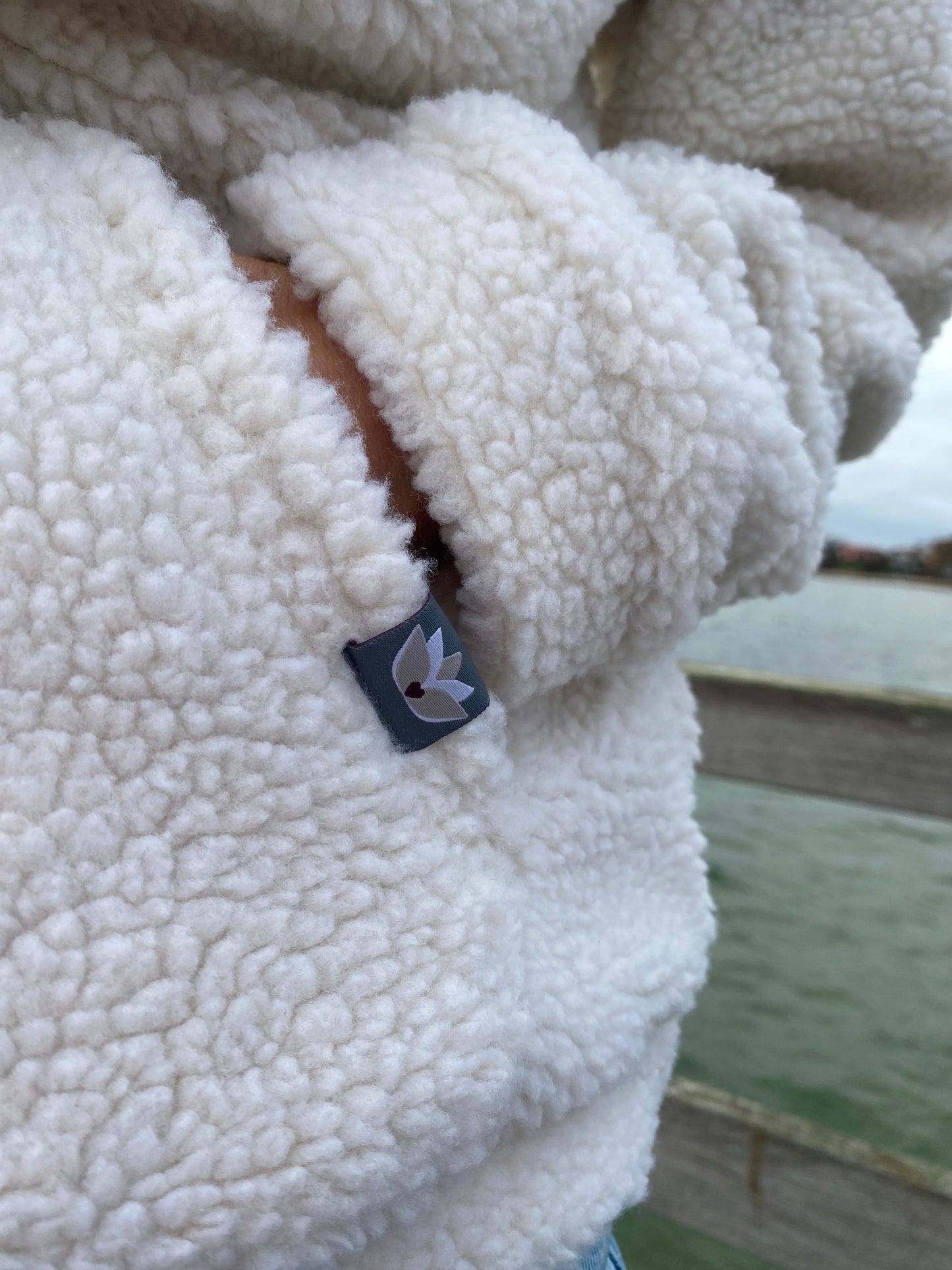 Kapuzenpullover Sherpa Hoodie (natural) loving soul