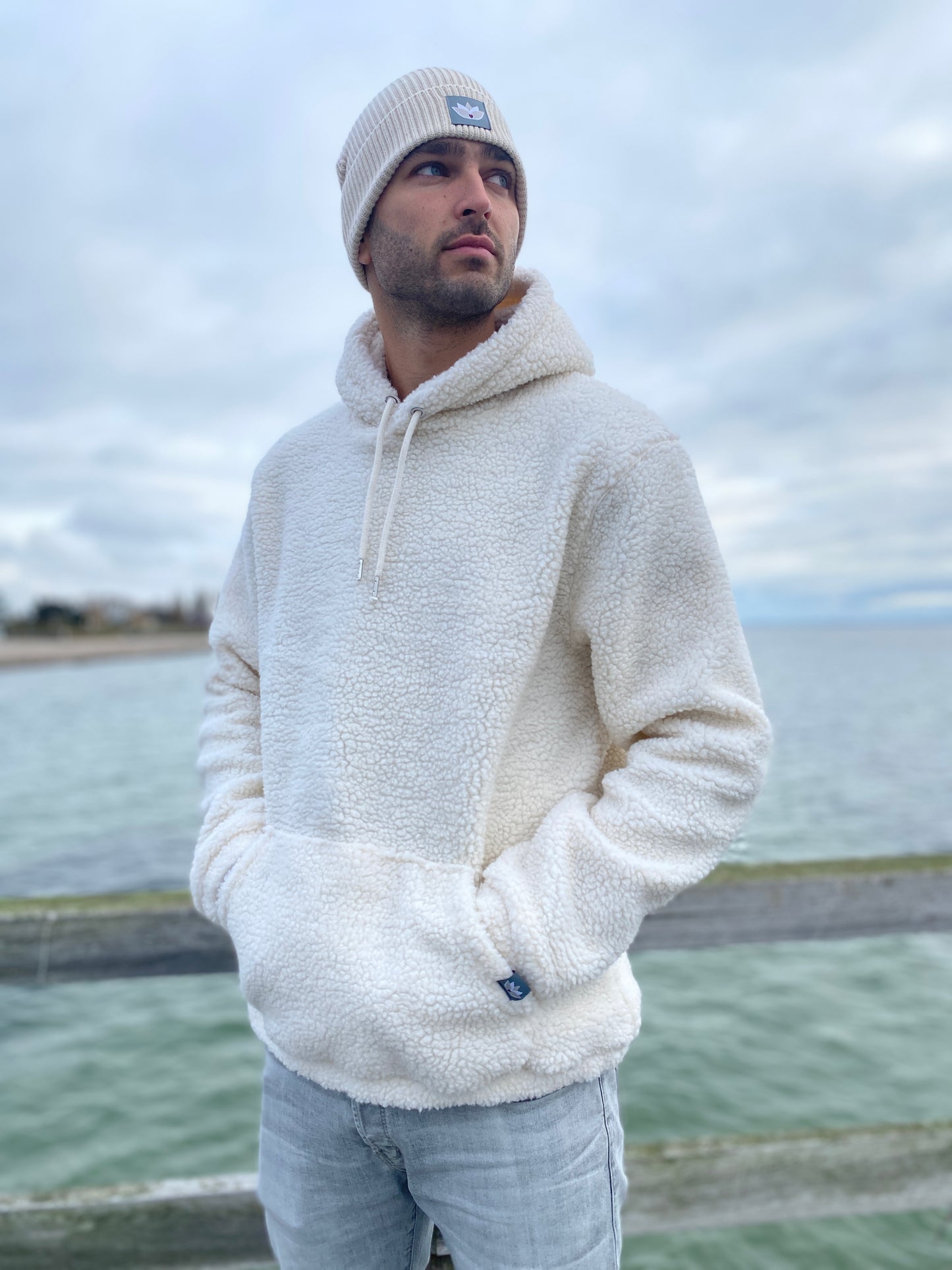 Kapuzenpullover Sherpa Hoodie (natural) loving soul