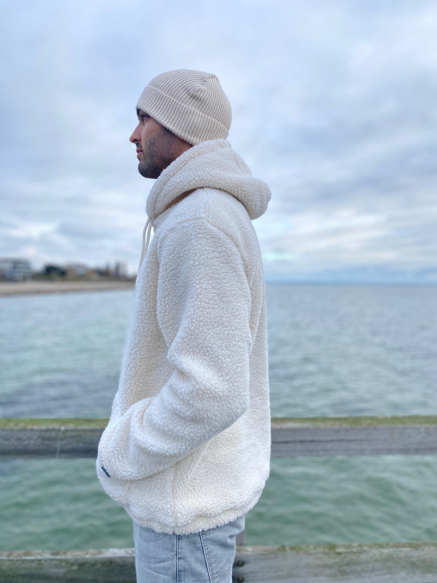 Kapuzenpullover Sherpa Hoodie (natural) loving soul