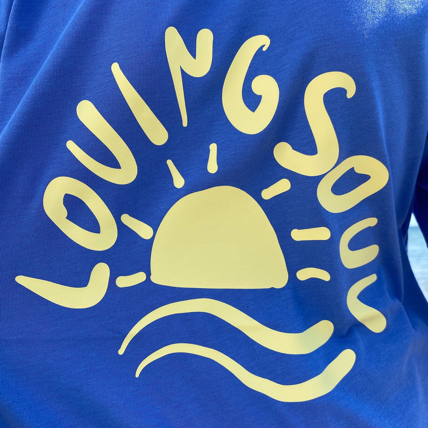 Kinder T-Shirt SUNSET (bright blue/pastell yellow) lovingsoul