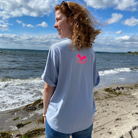 T-Shirt LOTUS (serene blue/pink) loving soul