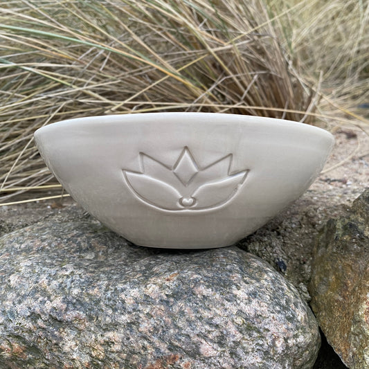 Keramik Bowl LOTUS (beige) lovingsoul