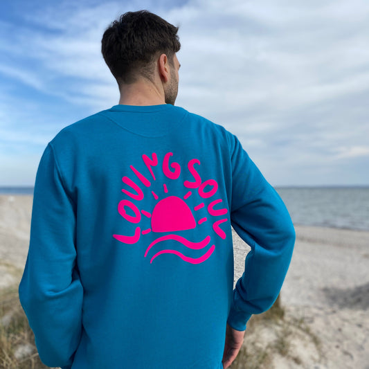 Sweatshirt SUNSET (ocean depth/pink) loving soul