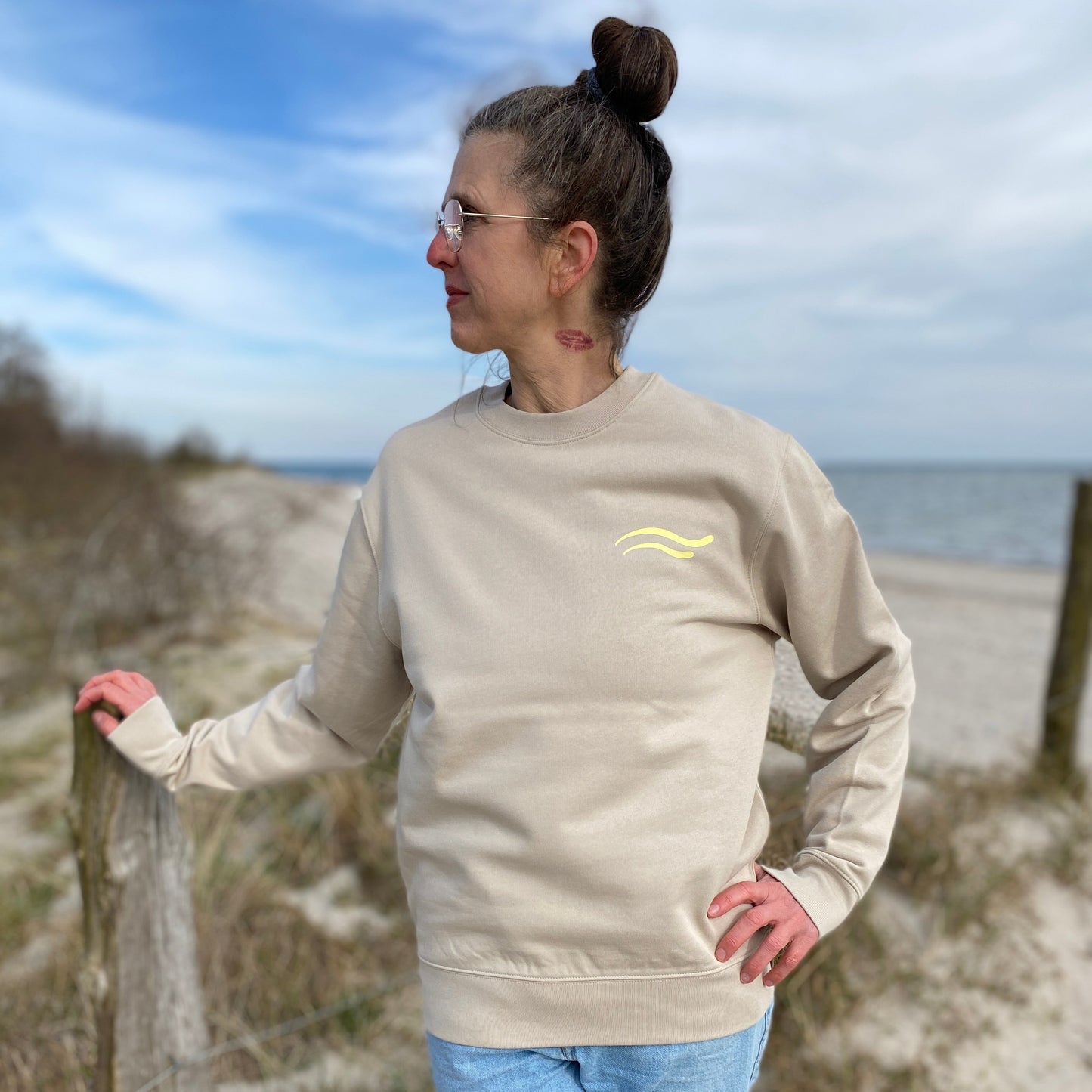 Sweatshirt SOULBOARD (desert dust/pastel yellow) loving soul