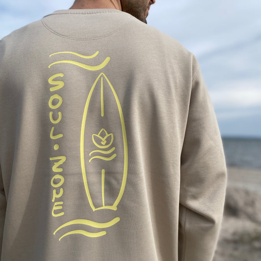 Sweatshirt SOULBOARD (desert dust/pastel yellow) loving soul